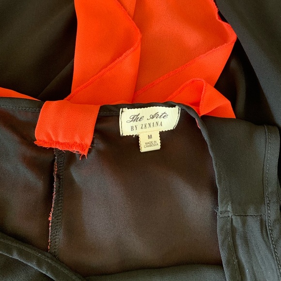 🎀 EUC Sleeveless Shear Top with Coral Bow Detail - Picture 3 of 6